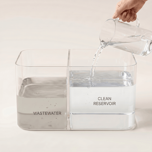Fill the clean water tank